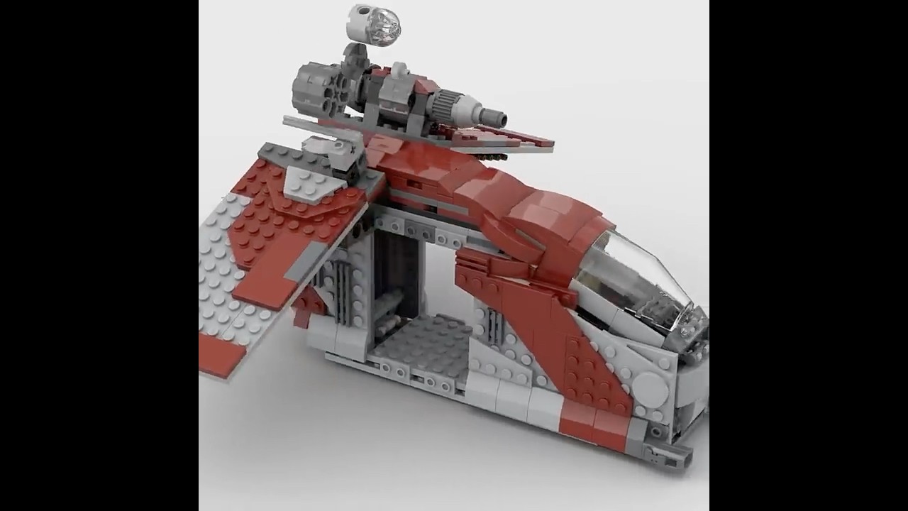 LEGO Star Wars Republic Gunship Midi Scale - Alternate Build of 75362 Ahsoka Tano's T-6 Jedi Shuttle