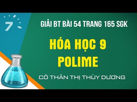 Giải BT Bài 54 trang 165 SGK Hóa học 9: Polime