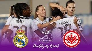 Real Madrid Women vs Eintracht Frankfurt Women | UWCL Qualifiers Leg 2 Highlights 2025