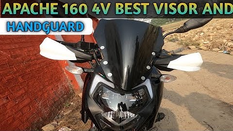 APACHE RTR 160 4V BS6 HAND GUARD AND BIG VISOR INSTALLATION FULL VIDEO