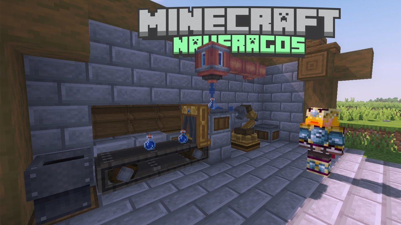 CONSTRUIMOS UMA FARM DE ÁGUA PURIFICADA COM O CREAT!!! NAUFRAGOS EP.27