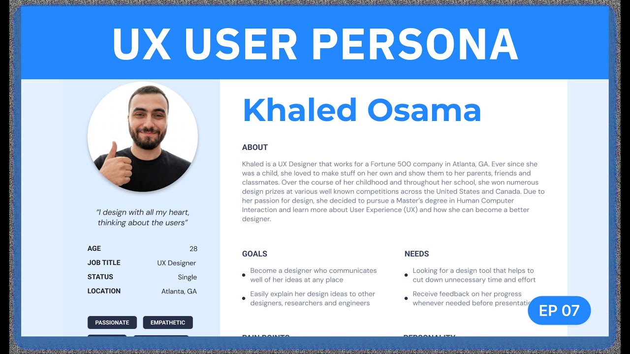 أنت بتصمم للشخص الغلط ؟ كل اللي محتاج تعرفه عن UX User persona