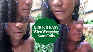DIY NOSE RINGS / CUFF TUTORIAL | QUICK & EASY | FAKE PIERCINGS | WIRE WRAPPING | NO PIERCING NEEDED!