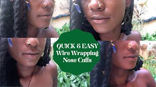 DIY NOSE RINGS / CUFF TUTORIAL | QUICK & EASY | FAKE PIERCINGS | WIRE WRAPPING | NO PIERCING NEEDED! screenshot 1