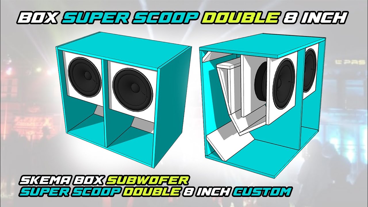 SKEMA BOX SUPER SCOOP DOUBLE 8 INCH CUSTOM