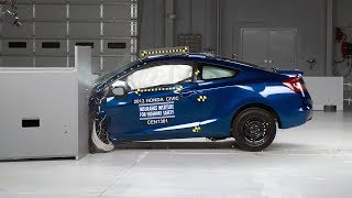 2013 Honda Civic 2-door small overlap IIHS crash test 2013 Honda Civic 2-door small overlap IIHS crash test