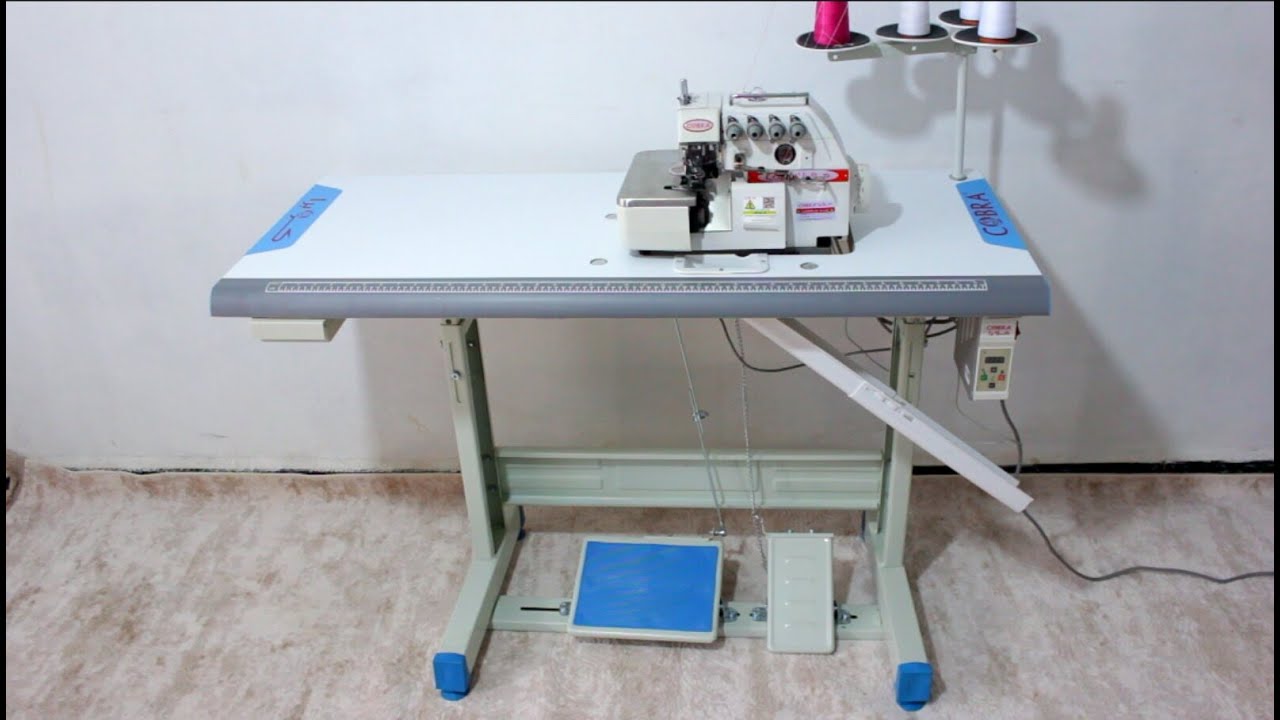 طريقة تركيب ماكينة السرفلة الصناعية كوبرا 4 خيوط طراز S-H4