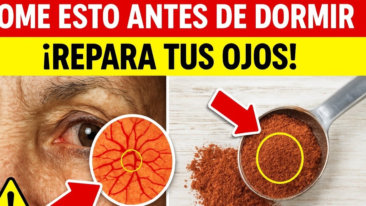 Repara los Ojos Envejecidos Mientras Duermes con ESTE Alimento 👀🌙💪👁️