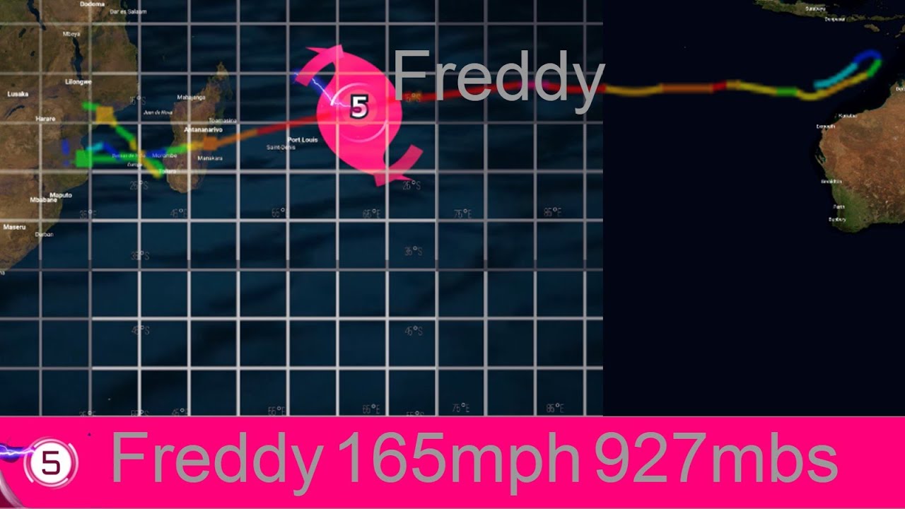 The Track of Super Cyclone Freddy (2023)
