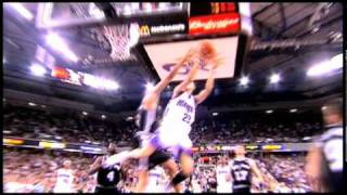 Kevin Martin Buzzer Beater in the playoffs against the Spurs