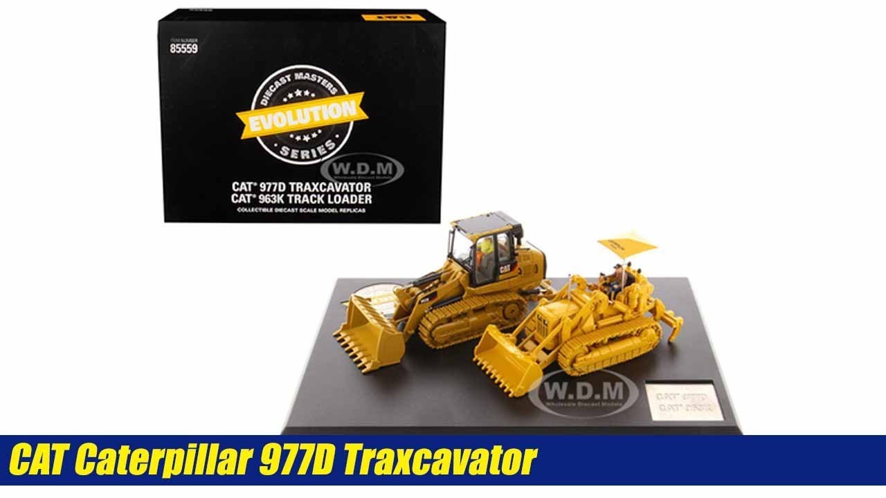 CAT CATERPILLAR 977D TRAXCAVATOR /& 963K TRACK LOADER 1//50 DIECAST MASTERS 85559