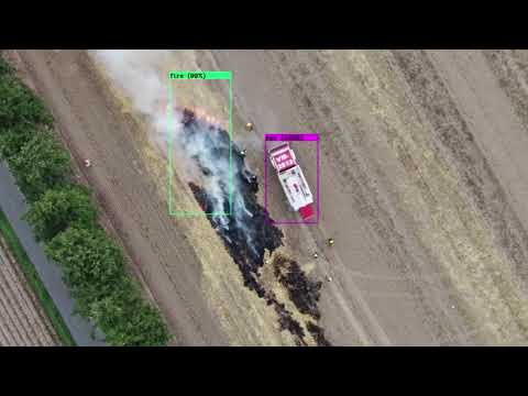 AI based fire detection in UAV images