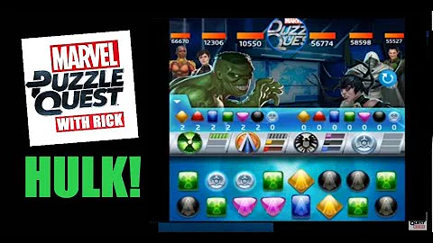 Marvel Puzzle Quest: Immortal Hulk PvP fun team combos in Simulator! (MPQ)