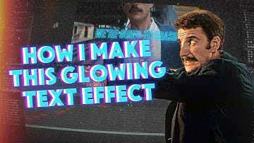How I Make This Glowing Text Effect in AE ✨
