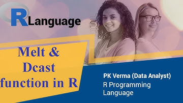 Use melt and dcast function in R | Reshape 2 dataframe from long to wide in RSudio | The PK Tutorial