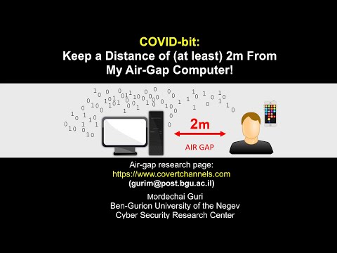 COVID-bit: Keep a Distance of (at least) 2m From My Air-Gap Computer!