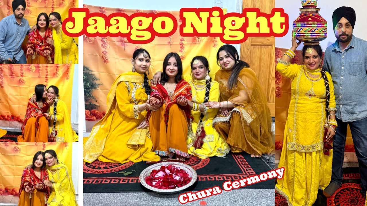 Jago Night | Chura Ceremony | Punjabi Bolliyan | indian Wedding in UK 🇬🇧 