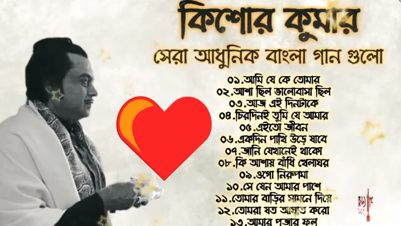 Ogo Nirupama Best of Kishore Kumar Modern Bengali songs Best Of Kishore Kumar  Adhunik Bangla Songs