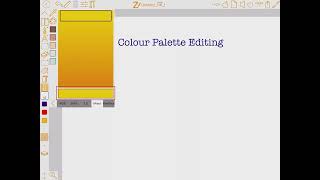 Colour palette Editing