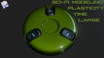Creating a Rounded SCI Fi Object in Plasticity Time Lapse