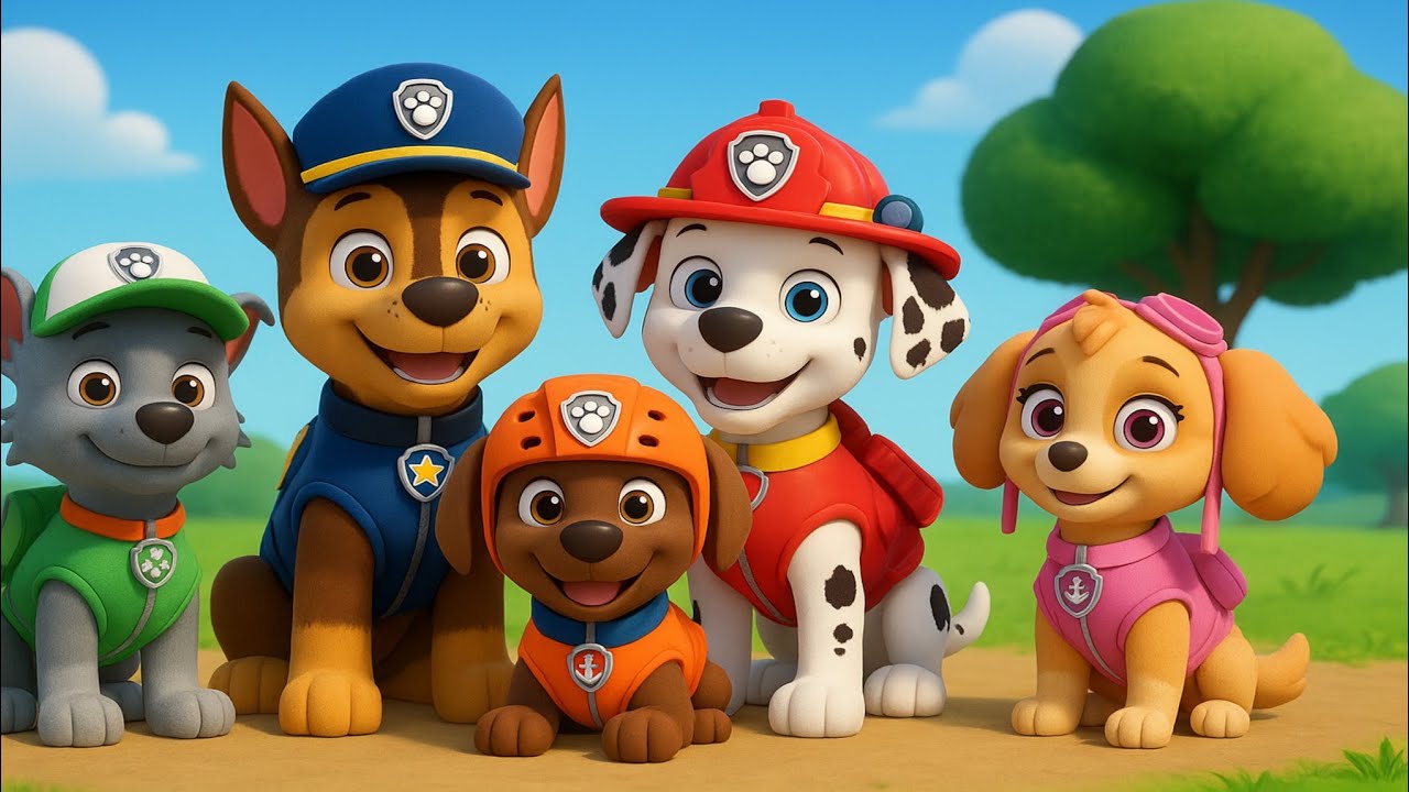 Little Paw Patrol Family | Fun Kids Poem 🐾🐶 | Tony Mony Kids