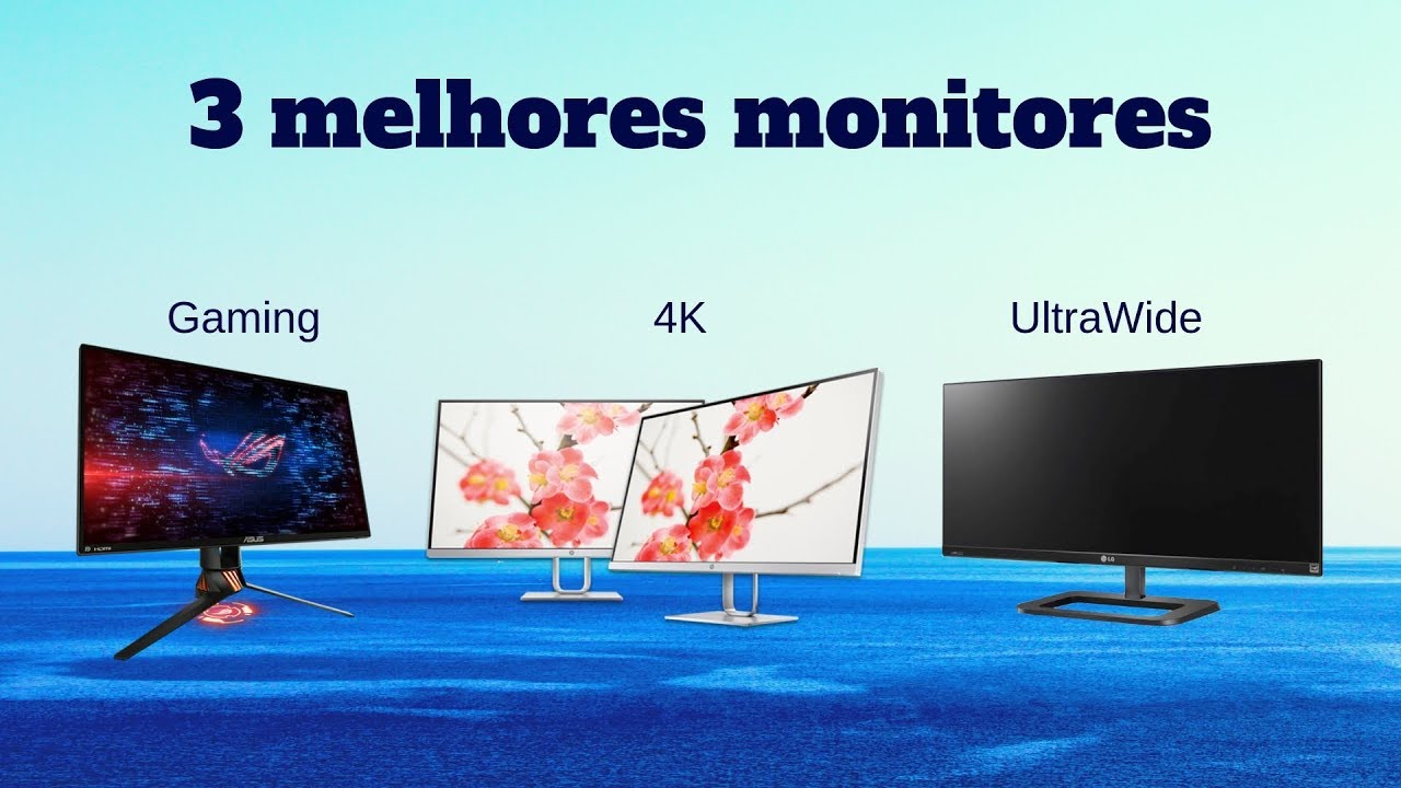 Os 3 melhores MONITORES para PC | PENSANDO NO PREÇO - YouTube