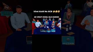 "Virat Kohli No RCB! 💔 Kohli Sold To MI For 22.5 Crores! 😱 | RC24 Auction #noRCB #viratkohli #shorts
