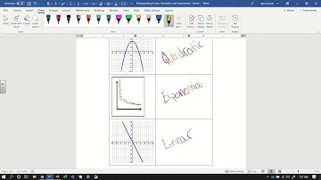 Distinguishing Linear, Quadratic, and Exponential   Notes Video
