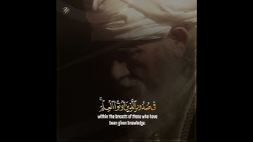 تلاوة خاشعة | بصوت القارئ رعد الكردي | سورة العنكبوت | أية ٤٨-٤٩