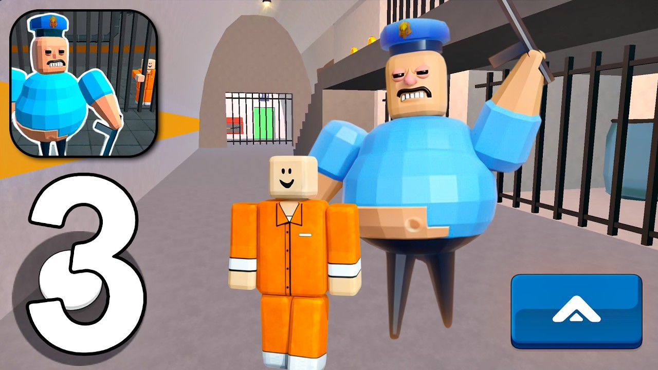 Barry Prison Parkour Escape! Barry Prison Run - Gameplay Walkthrough Part 3 - (Android, iOS)