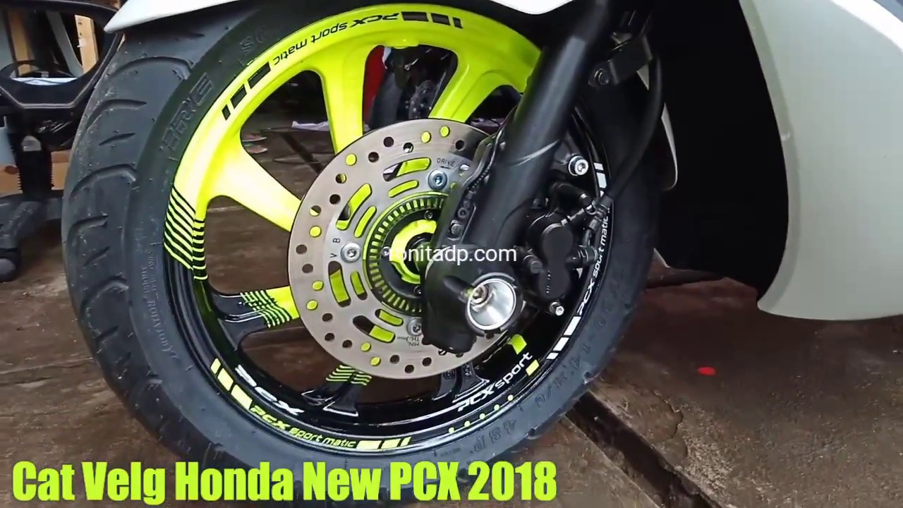 Melihat Lebih Dekat Hasil Pengecatan Velg Honda New Pcx Youtube