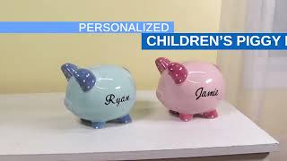 Personalized Children's Piggy Bank | Miles Kimball