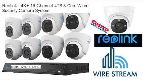 Unbox Costco Reolink - 4K+ 16-Channel 4TB 8-Cam Wired Security Camera System #NVS16 -12MD8