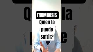 Puede sufrir Trombo las Personas Sanas? #Trombosis, #Salud y #Circulación