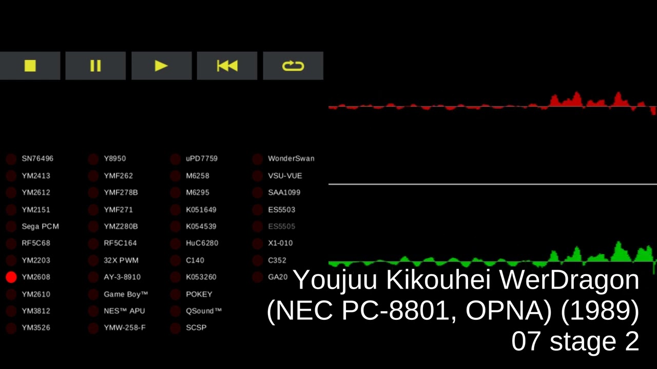 Youjuu Kikouhei WerDragon (NEC PC-8801, OPNA) - track 07 stage 2