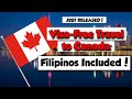 Canada Announces Visa-Free Travel Expansion for 13 Countries