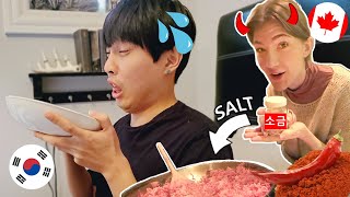 Disgusting Food Prank on My Korean boyfriend [AMWF] 음식몰카! 남친에게 정말 맛없는 요리해줬을때 반응은? [국제커풀][외국인 여자친구]