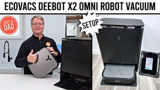 ECOVACS DEEBOT X2 Omni Robot Vacuum and Mop  *HOW TO SET UP *