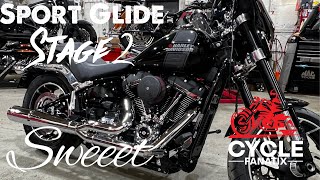 2021 SPORT GLIDE 107 STAGE 2 S&S 475 CAM, VANCE AND HINES PROPIPE. CUSTOM DYNO TUNE JD CYCLE WORKS screenshot 2