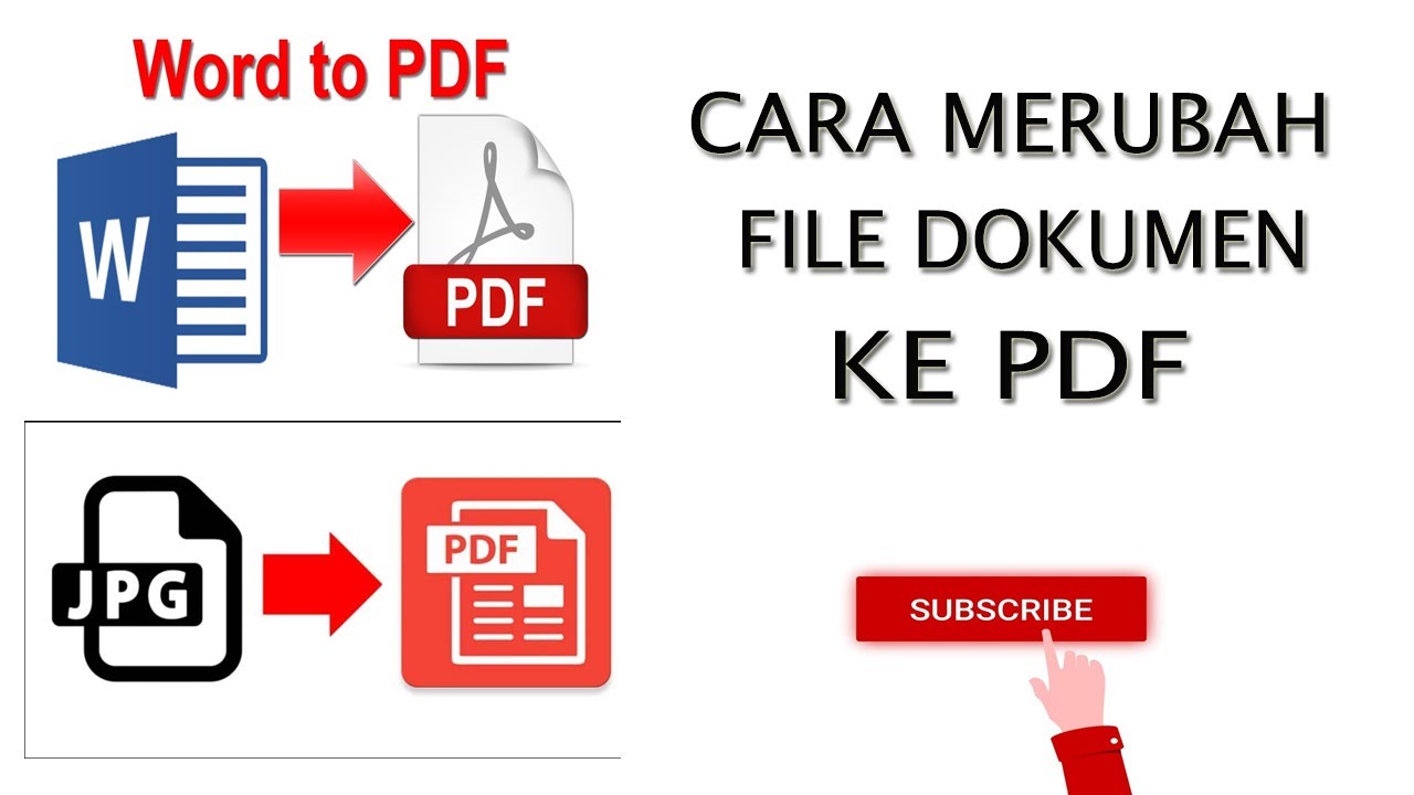 Merubah file dokumen ke dalam bentuk PDF - YouTube