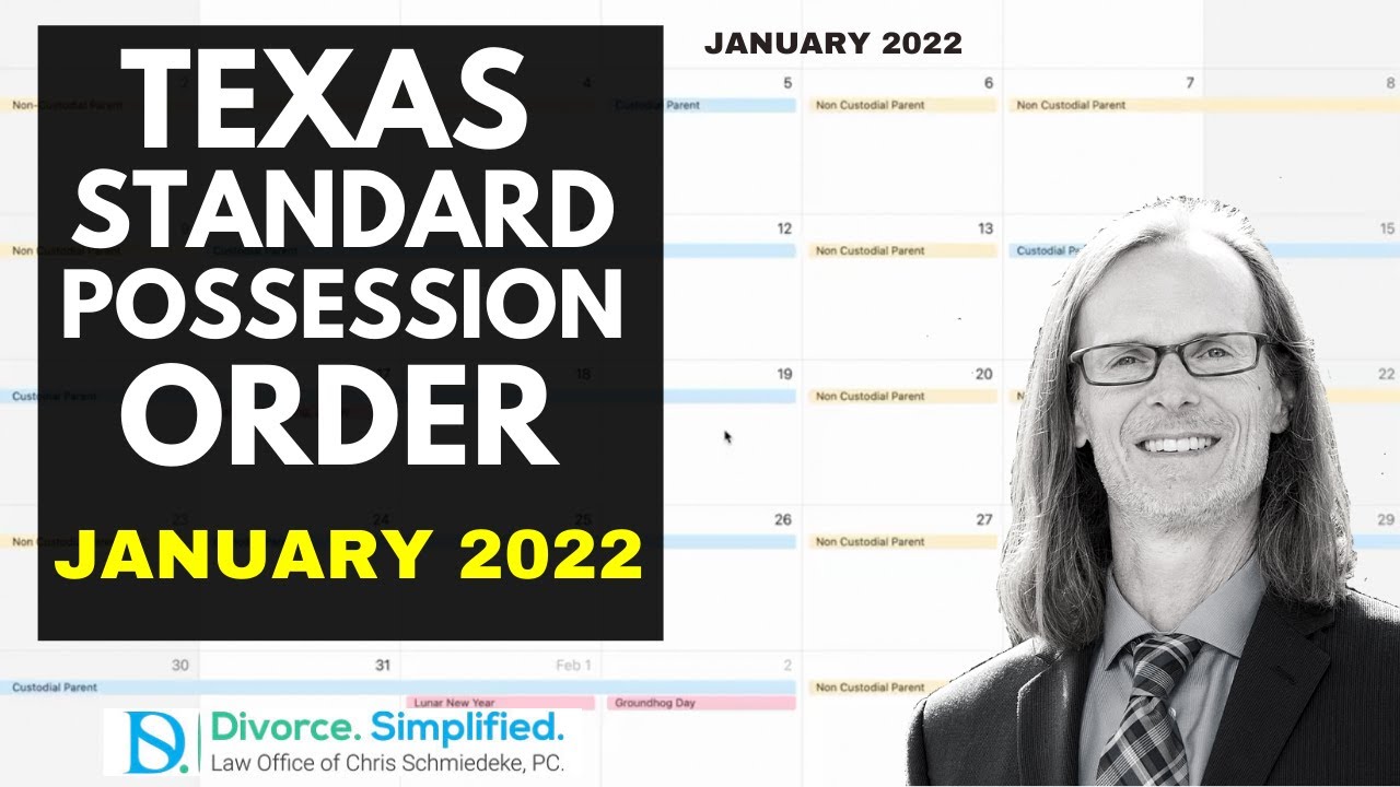 texas-standard-possession-order-calendar-january-2022-youtube