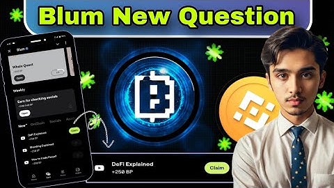 Today Blum New Question DeFi Explained? 19 October Blum Unique Question (Full Guide) #blum