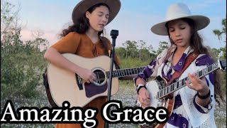Sister Bluegrass Duet amazing Grace  The Alaskan Sunnyside Sisters bluegrass