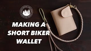 [ASMR] Making a HANDMADE Short Biker Wallet