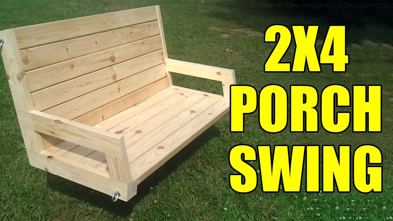 2x4 Porch or Tree Swing - 096 - YouTube