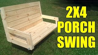 http://jayscustomcreations.com/2013/05/25/2x4-porch-swing/ This 2x4 porch swing was a very fun project. It took about $40 and 5 ...
