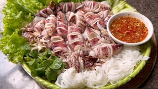 មឹកអាំងឈ្ងុយឆ្ងាញ់😋😋[ Grilled Squid 🦑 😋😋👍👍] ម្ហូបខ្មែរឆ្ងាញ់ 😋😋