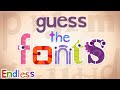 Endless Letters but each letter is in a different font (parody)