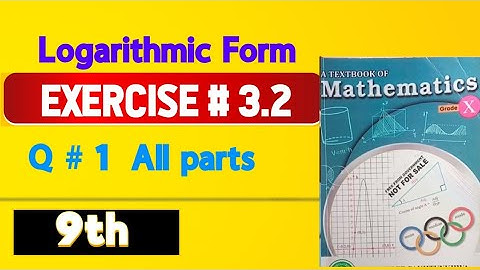 Exercise # 3.2 ll Q # 1 ll All parts ll 9th ll KPK