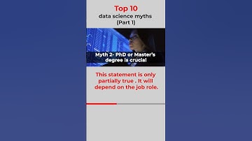 Top 10 data science myths (Part 1) #eduonix #shorts #datascience #myths